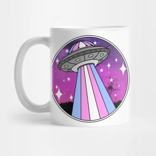 Trans pride UFO magenta/purple Mug